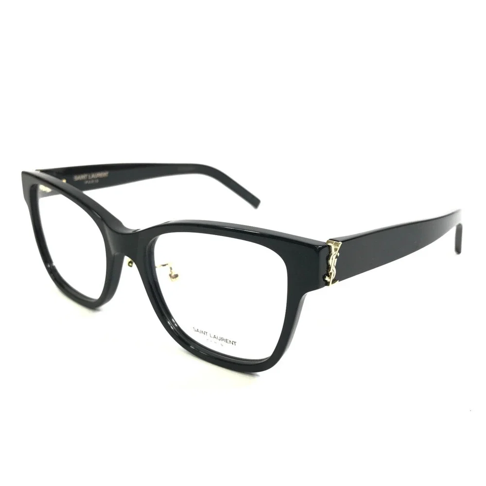 Saint Laurent Eyeglasses Frames SL M158/F 001 Shiny Black Cat Eye 54-19-145
